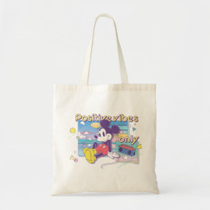 Retro Mickey Positive Vibes Only Tote Bag