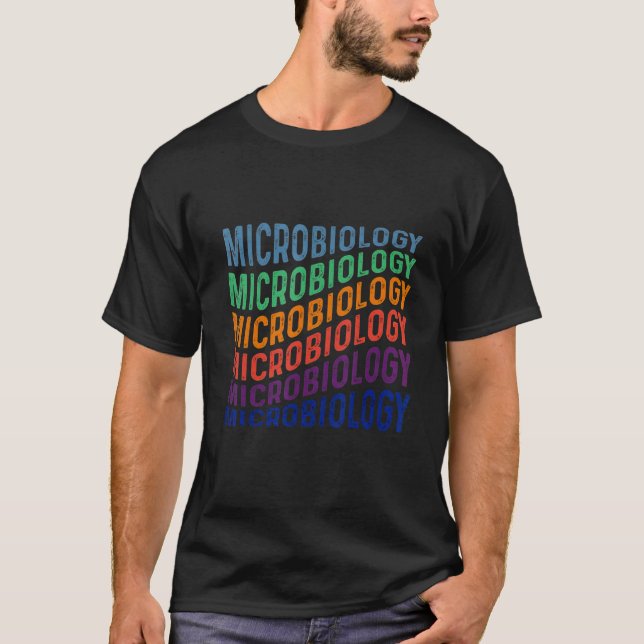 Retro Microbiology Scientist Medical Teacher Stude T-Shirt (Front)