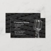 retro microphone business card (Front/Back)