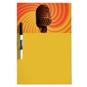 Retro Microphone custom message board