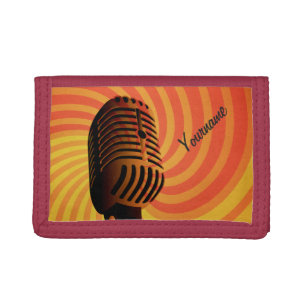 Retro Microphone custom wallets