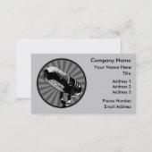 Retro Microphone Graphic Business Card (Front/Back)
