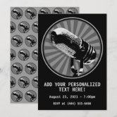 アート・デザイン・音楽 Invitation Music Graphic Speakers Audio Invitation | Zazzle