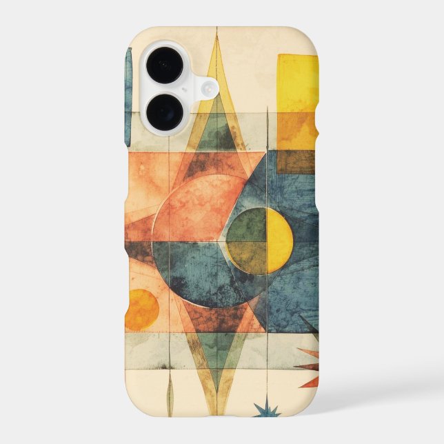 Retro Mid Century Atomic Geometric Pattern Case-Mate iPhone Case (Back)