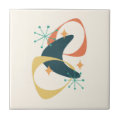 Retro Mid Century Atomic Space Age Abstract Ceramic Tile | Zazzle