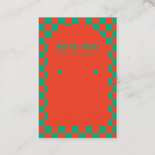 Retro Mid Century Christmas Earrings Display Card