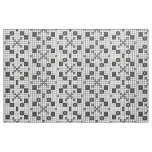Retro Mid Century Crossword Puzzle Fabric