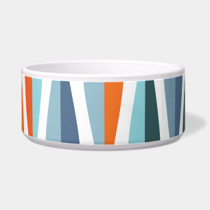 Retro mid-century, drop shapes pattern. bowl