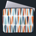 Retro mid-century, drop shapes pattern. laptop sleeve<br><div class="desc">Mid-century modern style retro seamless pattern with drop shapes in various color tones, abstract repeating background for all web and print purposes. Retro modern pattern with colorful drop shapes. Retro drop shapes dance in vibrant patterns. modern, pattern, background, 50s, geometric, decor, retro, seamless, drop, illustration, abstract, texture, water, paper, vintage,...</div>