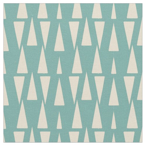 Retro Mid Century Geometric Pattern  Fabric