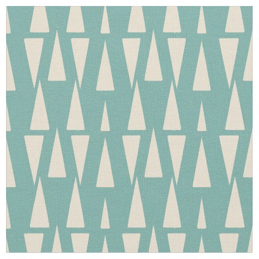 Retro Mid Century Geometric Pattern  Fabric