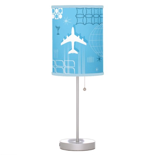 Retro Mid-Century Jet-Age Style Table Lamp (Left)