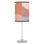 Retro Mid Century Landscape art Table Lamp (Back)