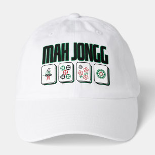 Retro Mid Century Mah Jongg Graphic Hat