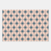 Retro Mid Century Modern 50s Starburst Pattern Wrapping Paper Sheets ...