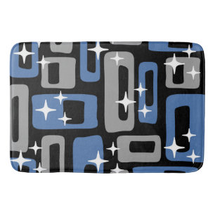 Retro Mid Century Modern Abstract Bath Mat