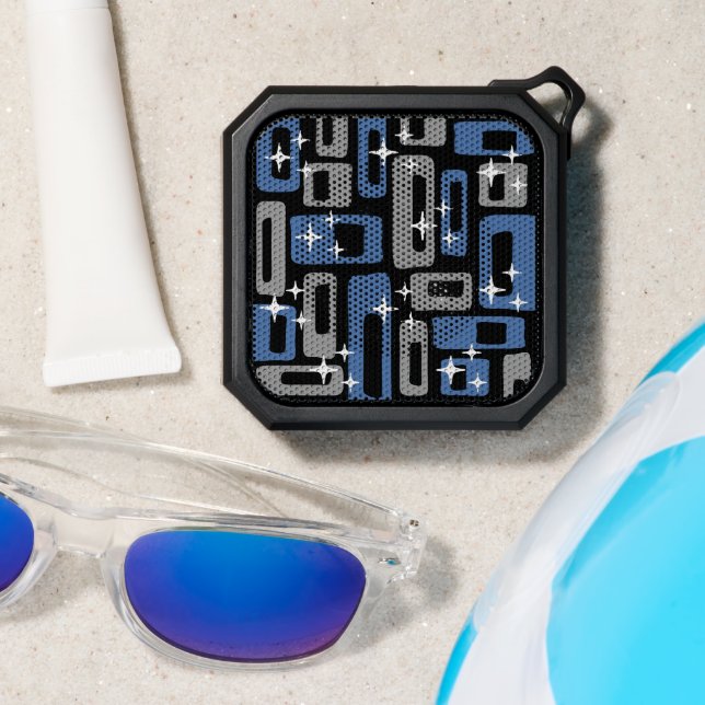 Retro Mid Century Modern Abstract Bluetooth Speaker (Insitu(Beach))