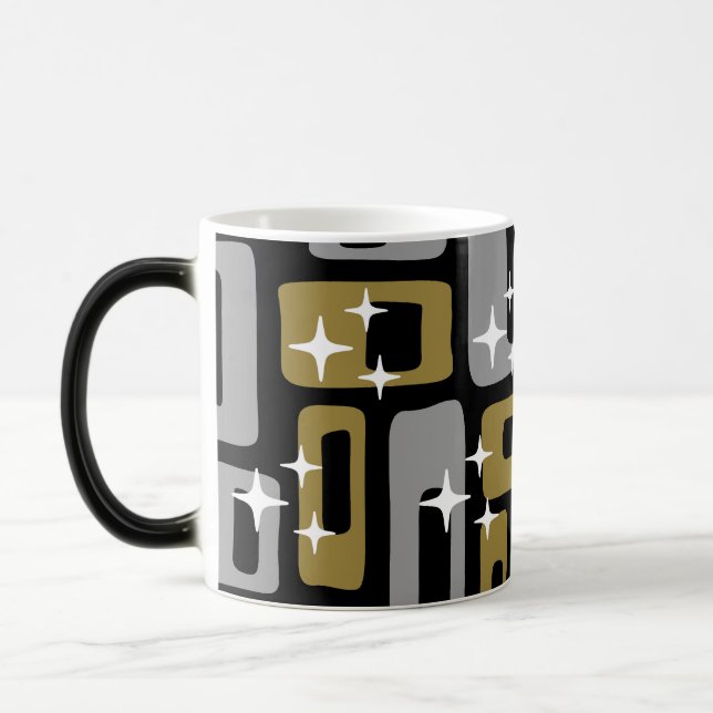 Retro Mid Century Modern Abstract Color Morph Mug (Left)