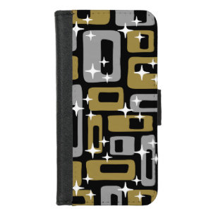 Retro Mid Century Modern Abstract iPhone 8/7 Wallet Case