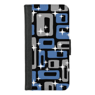 Retro Mid Century Modern Abstract iPhone 8/7 Wallet Case