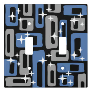 Retro Mid Century Modern Abstract Light Switch Cover