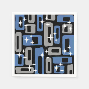 Retro Mid Century Modern Abstract Napkins