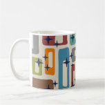 Retro Mid Century Modern Abstract Pattern Coffee Mug