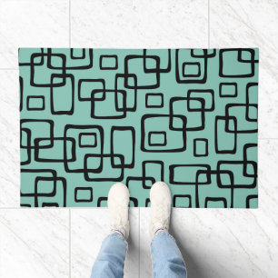 Retro Mid Century Modern Abstract Pattern Doormat
