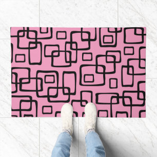 Retro Mid Century Modern Abstract Pattern Doormat