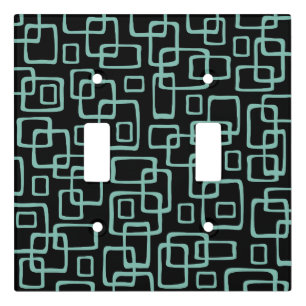 Retro Mid Century Modern Abstract Pattern Light Switch Cover