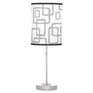Retro Mid Century Modern Abstract Pattern Table Lamp