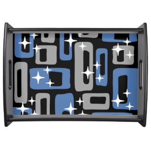 Retro Mid Century Modern Abstract Serving Tray