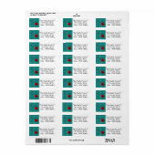 Retro Mid Century Modern Address Labels | Zazzle