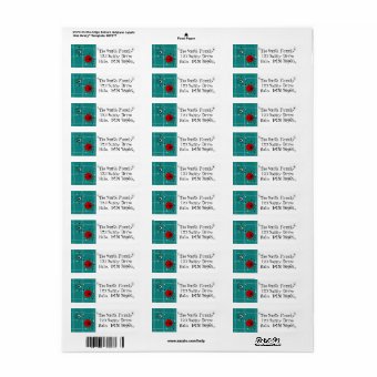 Retro Mid Century Modern Address Labels | Zazzle