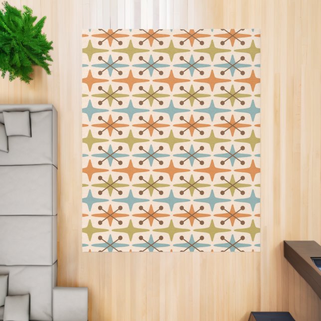 Retro Mid Century Modern Atomic Age Pattern Rug (Insitu (Indoor 2))