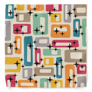 Retro Mid Century Modern Bandana