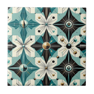 Retro Mid Century Modern Ceramic Tile
