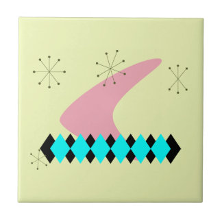 Retro Mid Century Modern Ceramic Tile