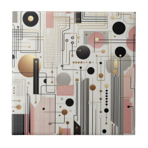 Retro Mid Century Modern Ceramic Tile