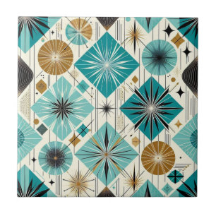 Retro Mid Century Modern Ceramic Tile