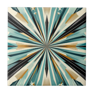 Retro Mid Century Modern  Ceramic Tile