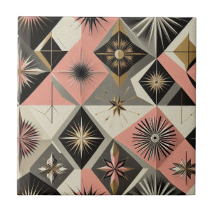 Retro Mid Century Modern Ceramic Tile