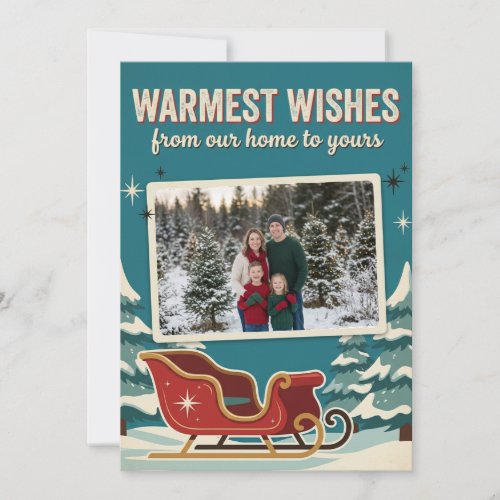 Retro Mid Century Modern Christmas Card