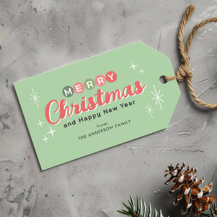 Retro Mid-century Modern Christmas Gift Tags