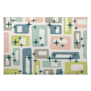 Retro Mid Century Modern Cloth Placemat