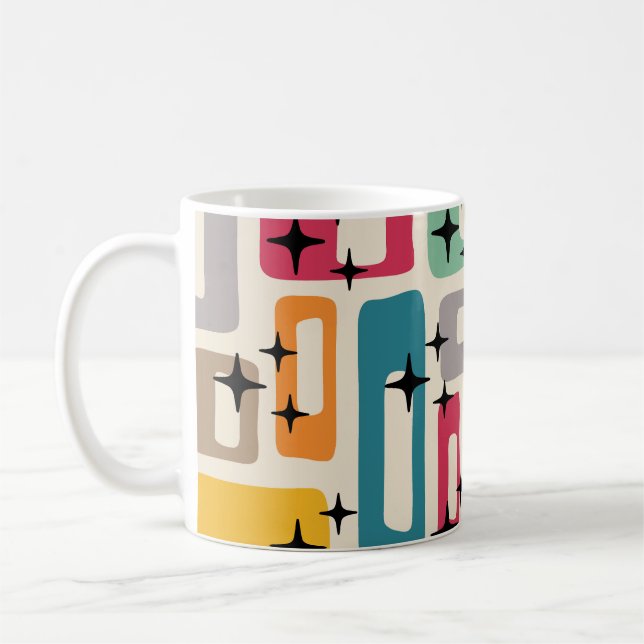 Retro Mid Century Modern Coffee Mug (Left)