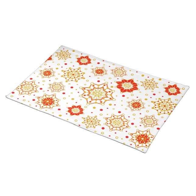 Retro Mid-Century Modern Design Cloth Placemat (On Table)