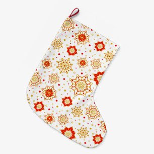 Retro Mid-Century Modern Design Large Christmas Stocking