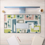Retro Mid Century Modern Desk Mat<br><div class="desc">Colorful Retro Mid Century Modern Abstract Pattern.</div>