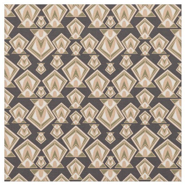 Retro Mid Century Modern Diamond Fabric (Close Up)